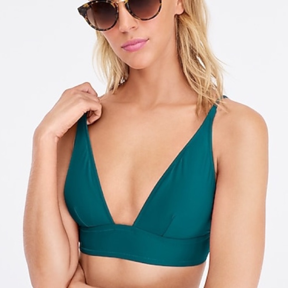 Plunge V-neck bikini top
